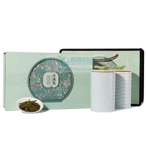 绿茶礼盒茶叶礼盒-龙井芳满庭陶瓷礼盒装 250g